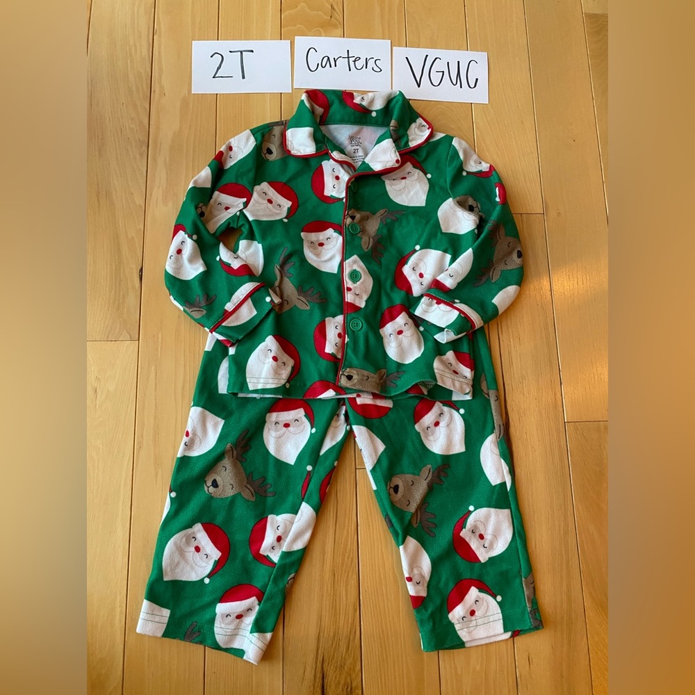 Carter’s boys holiday pajamas